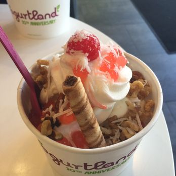 Yogurtland - My favorite yogurt flavor is coconut and I mix mango in it sometimes. - Ice Cream & Frozen Yogurt Near Me - Pomona, California