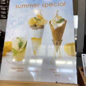 Nana's Green Tea - Summer Specials menu at Nana's Green Tea in Bellevue. - Desserts Near Me - Bellevue, Washington Nana's Green Tea - Summer Specials menu at Nana's Green Tea in Bellevue. - Desserts Near Me - Bellevue, Washington