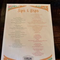 Storm King Distilling Company - Menu for Cocktail Class 3/20/26