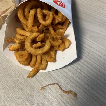 Jack in the Box - A dirty string as long as my middle finger, in my fries. Glad I didn't eat it. Im done! - Burgers Near Me - Milwaukie, Oregon