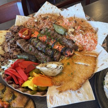 Ney Restaurant - Family platter - Mediterranean Near Me - La Mesa, California