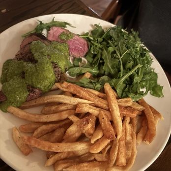 Odette - Steak Frites with a chimichurri sauce - Bars Near Me - Florence, Alabama