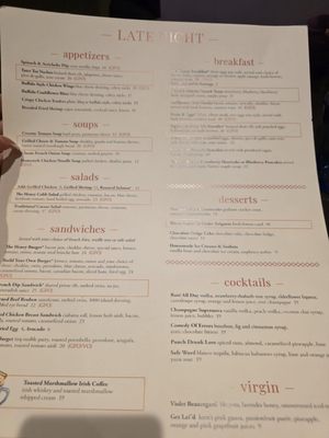 Menu photo 3 The Henry Las Vegas, NV Menu photo 3 The Henry Las Vegas, NV