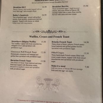 Natalia's Cafe - Menu as of 8/2025 - Breakfast & Brunch Near Me - Camas, Washington