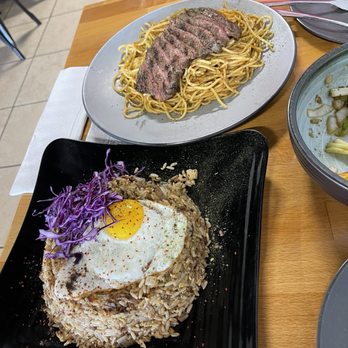 Drunken Lobster - godly fried rice & steak garlic noodles - Vietnamese Near Me - Houston, Texas