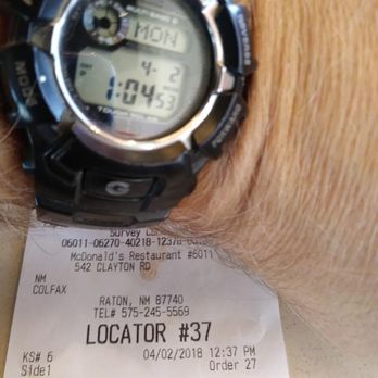 McDonald's - Time of order 12:37 and time of arrival 1:04!!! - Fast Food Near Me - Raton, New Mexico
