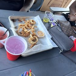 Riley's - Onion rings that were 8 dollars