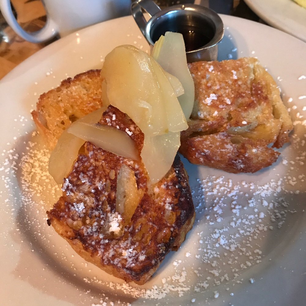 Americana - FRENCH TOAST (daily special - poached pears) - New American Near Me - Seattle, Washington