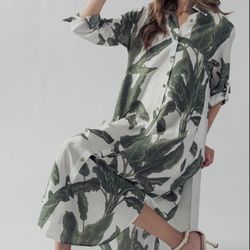 BC Essentials - Tropical shirt dress