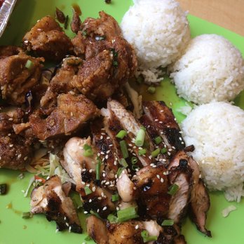 Hawaiian Style BBQ - Personally, my favorite dish. Garlic chicken/BBQ chicken combination plate - Hawaiian Near Me - Augusta, Georgia Hawaiian Style BBQ - Personally, my favorite dish. Garlic chicken/BBQ chicken combination plate - Hawaiian Near Me - Augusta, Georgia