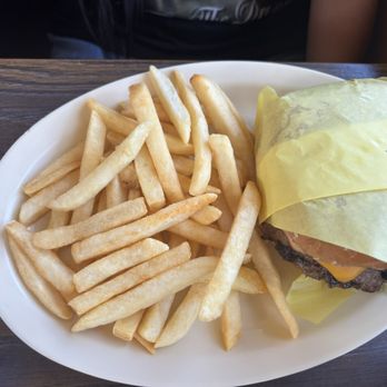 Brolly Hut - cheeseburger and fries - Burgers Near Me - Lawndale, California