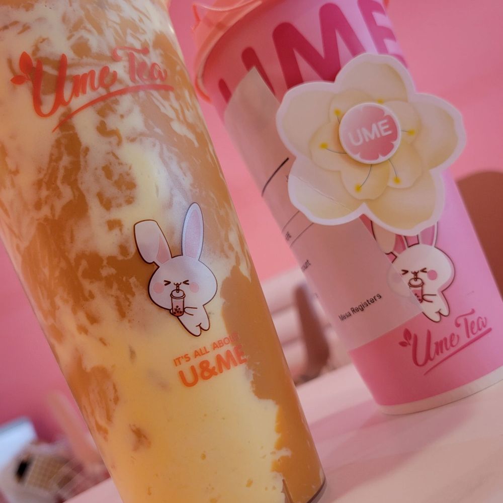 Ume Tea - Thai tea creme brulee and jasmine milk tea. - Coffee & Tea Near Me - Mesa, Arizona Ume Tea - Thai tea creme brulee and jasmine milk tea. - Coffee & Tea Near Me - Mesa, Arizona