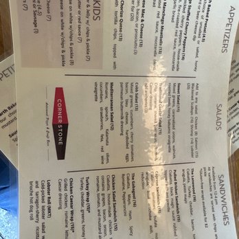 Cornerstone Artisanal Pizza & Craft Beer - Menu - Pizza Near Me - Ogunquit, Maine