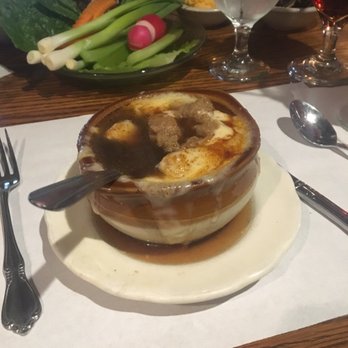 The Heritage House - French Onion Soup to die for (I'd already dug in before i remembered to take a photo... my bad) - Steakhouses Near Me - Harvard, Illinois The Heritage House - French Onion Soup to die for (I'd already dug in before i remembered to take a photo... my bad) - Steakhouses Near Me - Harvard, Illinois
