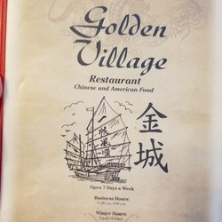 Golden Village Restaurant - Menu