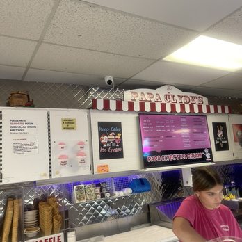 Papa Clyde's Ice Cream - Menu - Ice Cream & Frozen Yogurt Near Me - Spring Hill, Florida Papa Clyde's Ice Cream - Menu - Ice Cream & Frozen Yogurt Near Me - Spring Hill, Florida