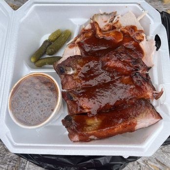 Jones Bar-B-Q - 2 meat plate. Turkey & Ribs - Barbeque Near Me - Kansas City, Kansas Jones Bar-B-Q - 2 meat plate. Turkey & Ribs - Barbeque Near Me - Kansas City, Kansas