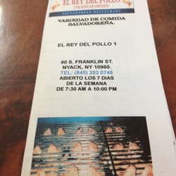El Rey de Pollo - Menu