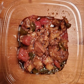 Koshary King - Mesaka'a - fried eggplant and peppers in a vinegar-tomato sauce - Egyptian Near Me - Columbus, Ohio Koshary King - Mesaka'a - fried eggplant and peppers in a vinegar-tomato sauce - Egyptian Near Me - Columbus, Ohio