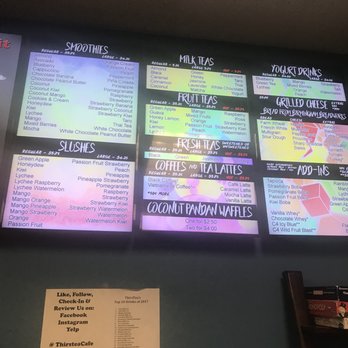 ThirsTea Cafe - Menu - Bubble Tea Near Me - Birmingham, Alabama ThirsTea Cafe - Menu - Bubble Tea Near Me - Birmingham, Alabama