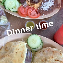 Carne asada gorditas and milanesa plate