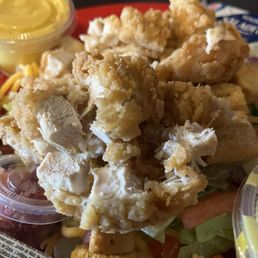 Fried chicken salad Fried chicken salad