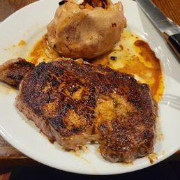 Ribeye and sweet potato