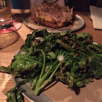 ABV - Broccolini and Kimchi pancake - Cocktail Bars Near Me - San Francisco, California