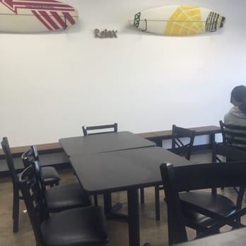 Poke District - Interior. Just relax and enjoy the meal :) - Seafood Near Me - Orange, California