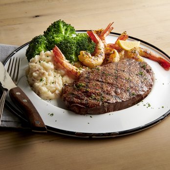 Bubba Gump Shrimp Co. - Forrest's Ribeye Steak and Grilled Shrimp - Seafood Near Me - Edmonton, Alberta