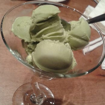 Katsu Ramen - Green tea ice-cream served in a martini glass. - Ramen Near Me - Aurora, Colorado