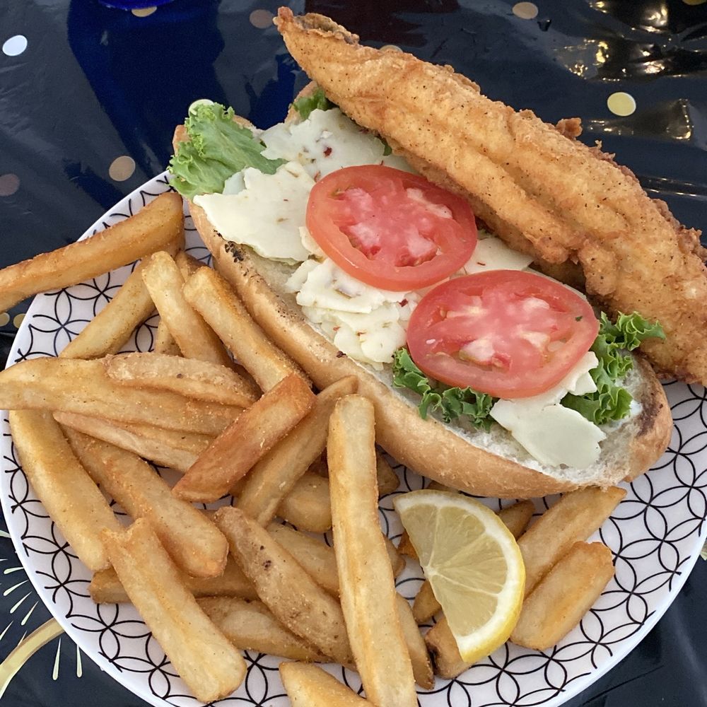 Fried Flounder Sandwich