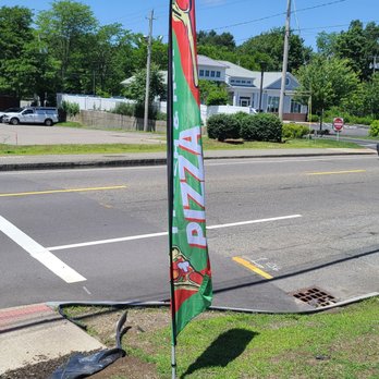 Runner Pizza Stoughton - Runner Banners out front - Pizza Near Me - Stoughton, Massachusetts