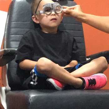 Winking Bee Optometry - Looking adorable during his eye exam - Optometrists Near Me - San Mateo, California