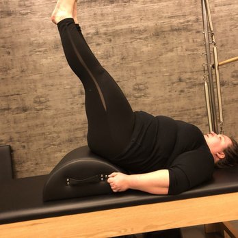 M Pilates Method - Leg work on small barrel - Pilates Near Me - Los Angeles, California M Pilates Method - Leg work on small barrel - Pilates Near Me - Los Angeles, California