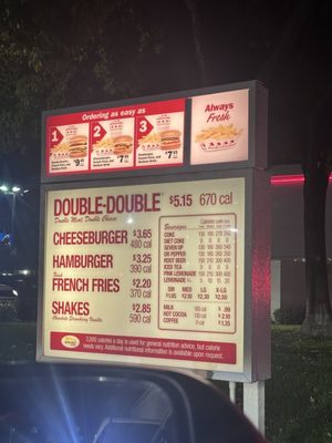 Menu photo 5 In-N-Out Burger Fresno, CA