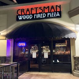 Entrance at night