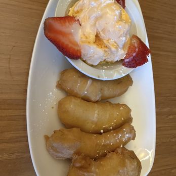 Burma Berkeley - Fried banana with mango ice cream - Burmese Near Me - Berkeley, California