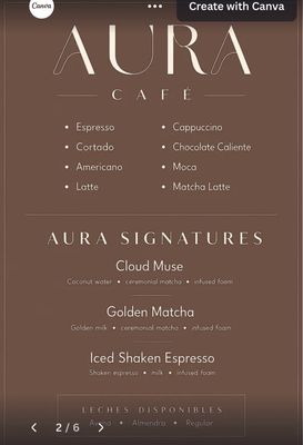Menu photo 3 Aura Cafe Caguas, PR Menu photo 3 Aura Cafe Caguas, PR