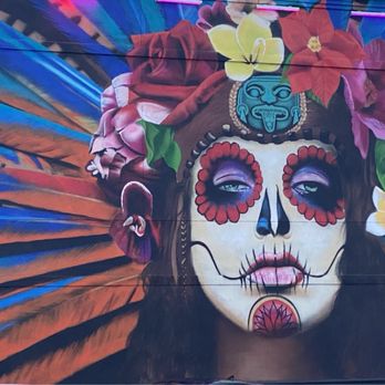 Agave Maria - The mural painted on the outside of the building. - Mexican Near Me - Belleville, New Jersey