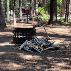 Lodgepole Campground - Wood that we had to scavenge for... great camphosts! Way to take care of your campers! Still don't know who they are?