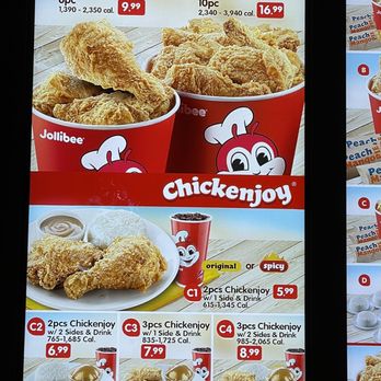 Jollibee - 1/3 of menu - 2/8/2021 - Fast Food Near Me - Anaheim, California