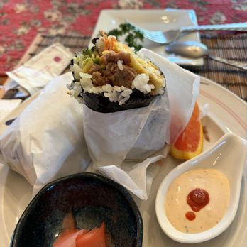 Sedona Bear Lodge - Miles' sushirito - so filling that we only ate half and saved the other half for afternoon snack. - Hotels Near Me - Sedona, Arizona Sedona Bear Lodge - Miles' sushirito - so filling that we only ate half and saved the other half for afternoon snack. - Hotels Near Me - Sedona, Arizona