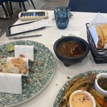 Aria Kitchen - Was so good we finished everything before I could finish writing this. Fish tacos and rack of lamb. - Mexican Near Me - Irvine, California