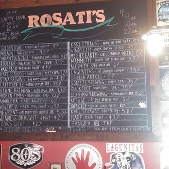 Rosati's Pizza - 40 taps. Impressive. - Pizza Near Me - Encinitas, California Rosati's Pizza - 40 taps. Impressive. - Pizza Near Me - Encinitas, California