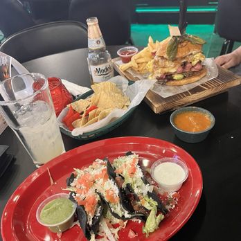 LA VECINDAD - Delicious crunchy chicken Tacos Dorados with Rice and Beans and huge torta so good recommend both - Tacos Near Me - Las Vegas, Nevada LA VECINDAD - Delicious crunchy chicken Tacos Dorados with Rice and Beans and huge torta so good recommend both - Tacos Near Me - Las Vegas, Nevada