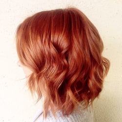 Sanctuary Salon - Beautiful Copper Rose Balayage Lob Hair by Ashley!!!