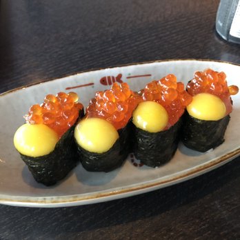 Sakura Restaurant - Ikura with quail egg - Japanese Near Me - Alameda, California