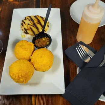The Latin House - Papas rellena and arepa  de queso - Argentine Near Me - Walker, Michigan