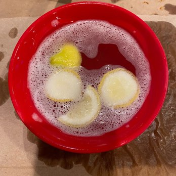 The Wellwood - Warm soapy lemon water to clean your hands after eating steamed crabs ... it's lovely - Seafood Near Me - Charlestown, Maryland The Wellwood - Warm soapy lemon water to clean your hands after eating steamed crabs ... it's lovely - Seafood Near Me - Charlestown, Maryland